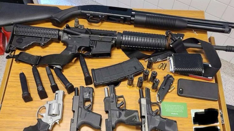 Atlanta Police Department have confirmed that these weapons were seized from the suspect at a Publix supermarket on Wednesday March 24, 2021.