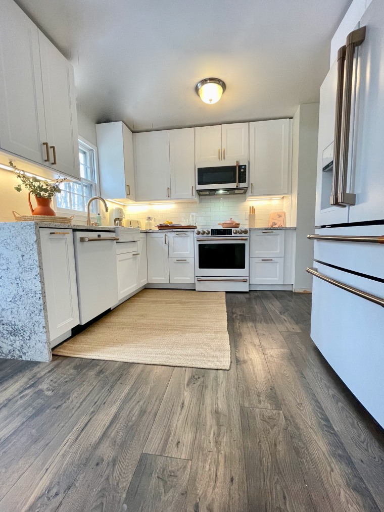 Removing an island or peninsula in a smaller kitchen makes the space feel much larger.