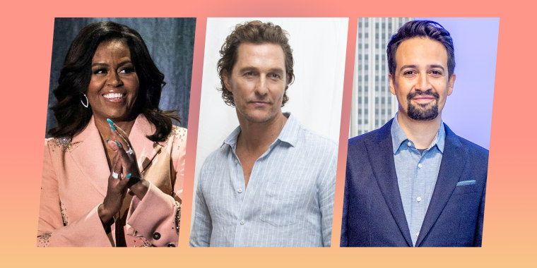 Michelle Obama, Matthew McConaughey and Lin-Manuel Miranda will all appear on NBC's hourlong vaccination special "Roll Up Your Sleeves," presented by Walgreens.