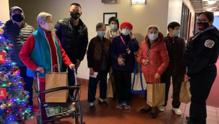 Jackson Chiu grew up and went to school in the city's Chinatown and told TODAY Food that since his sushi restaurant opened three months ago, he's been delivering special meals to the older members of the community every Monday.