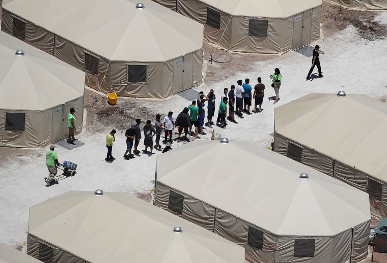 Image: New Tent Camps Go Up In West Texas For Migrant Children Separated From Parents