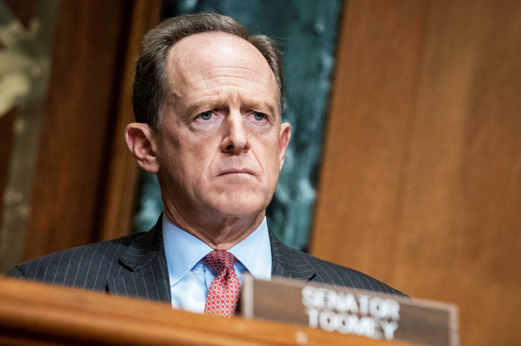 U.S. Sen. Pat Toomey, R-Pa., during a hearing in Washington.