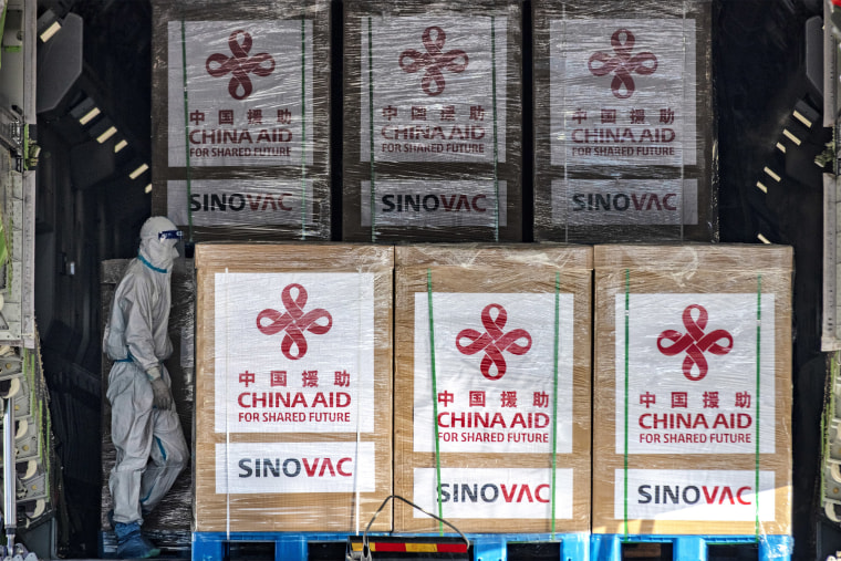 Image: China's donation of the Sinovac vaccine to the Philippines in February
