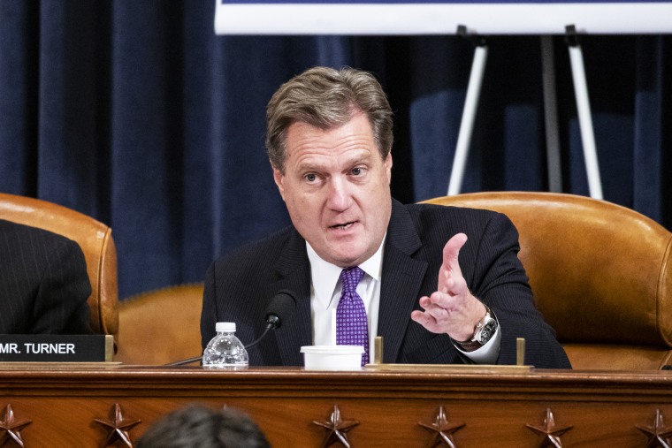 Rep. Michael Turner, R-Ohio, questions Gordon Sondland during a House impeachment inquiry hearing on Capitol Hill on Nov. 20, 2019.