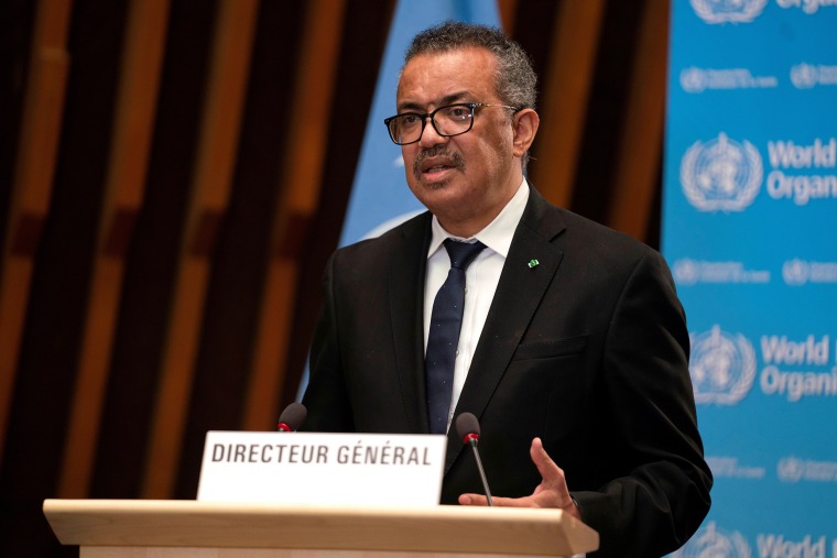 Image: Tedros Adhanom Ghebreyesus, Director General of the World Health Organization (WHO), speaks in Geneva, Switzerland