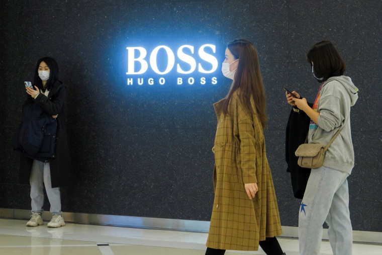 Image: A Hugo Boss store in Beijing