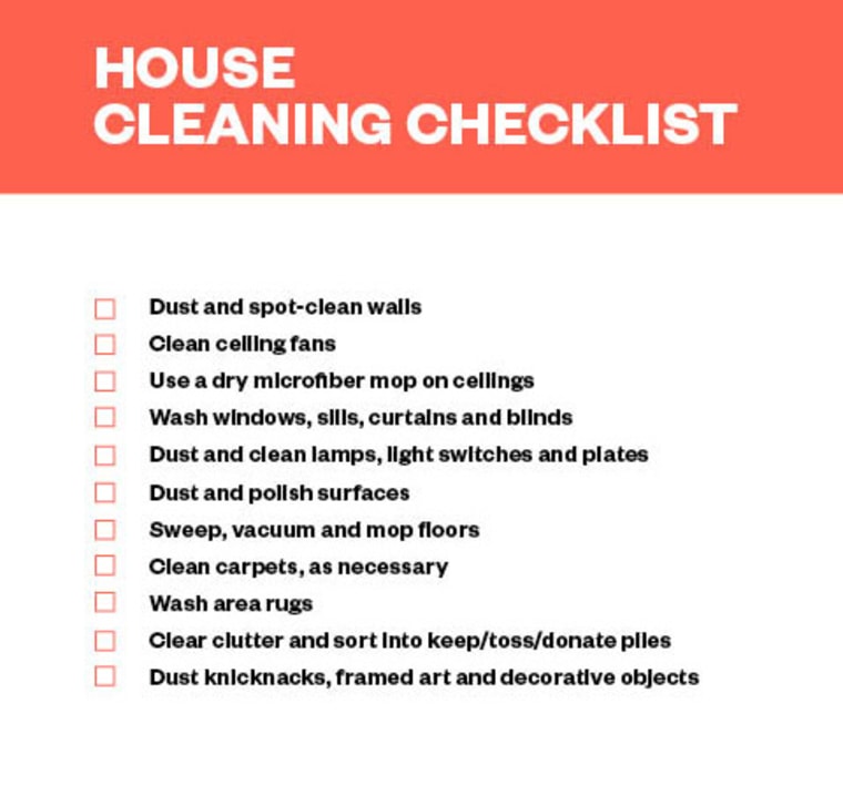 Spring Cleaning Checklist: House Cleaning