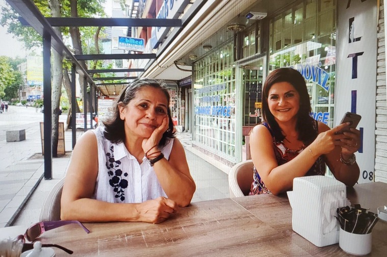 Image: Nahid Taghavi with her daughter, Mariam