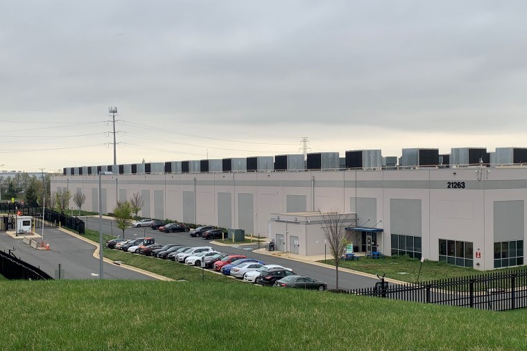 Image:; Amazon's data center in Ashburn, Va.