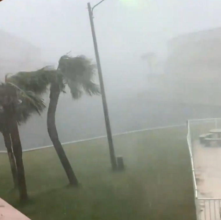 Heavy storms hit Pensacola, Fla. on Saturday April 10, 2021.