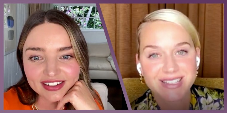 Miranda Kerry and Katy Perry got together over Instagram Live for a chat about their family lives.