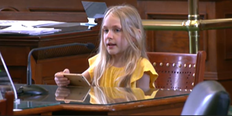 Speaking before the Senate Committee on State Affairs on Monday, Kai Shappley, a 10-year-old transgender girl from Austin, said Texas legislators have been attacking her since she was in Pre-K. "I am in fourth grade now," Shappley said. "When it comes to bills that target trans youth, I immediately feel angry. It's been very scary and overwhelming."