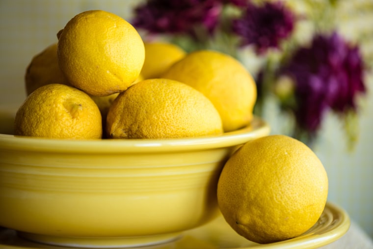 Keep your lemons in a bowl on your counter: Not only are they a nice decoration, they'll be ready to squeeze whenever you need 'em.