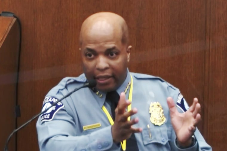 Image: Minneapolis Police Chief Medaria Arradondo testifies