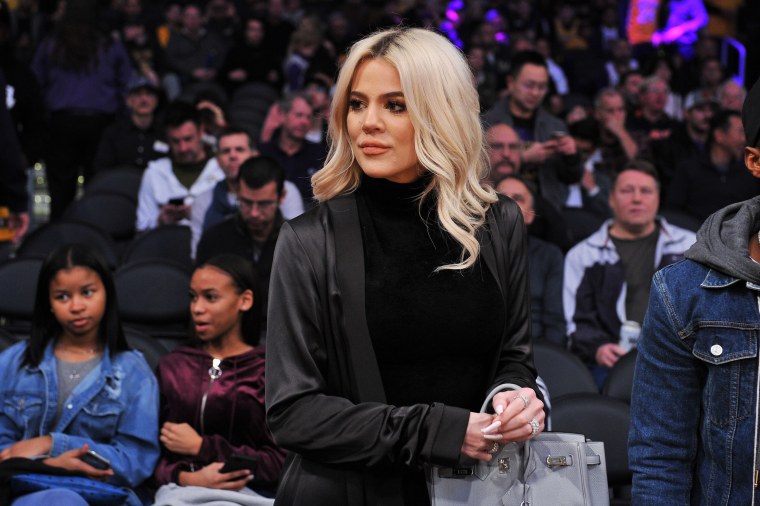 Khloe Kardashian attends a basketball game between the Los Angeles Lakers and the Cleveland Cavaliers on Jan. 13, 2019, in Los Angeles.