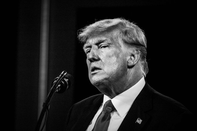 Image: Former President Donald Trump addresses the audience during the CPAC 2021 in Orlando, Fla,, on Feb. 28, 2021.