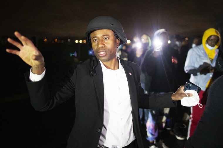 Protest after an officer shot a man in Brooklyn Center