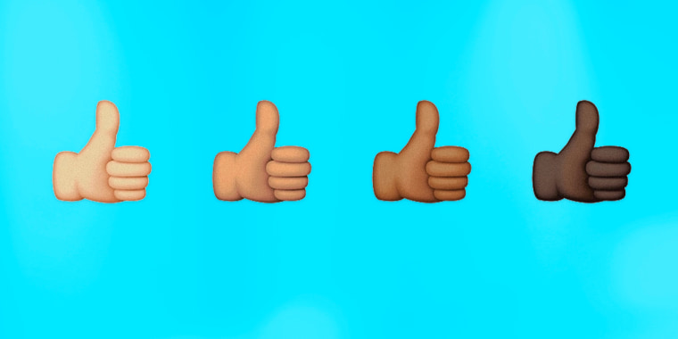 Image: Diverse thumbs up emojis