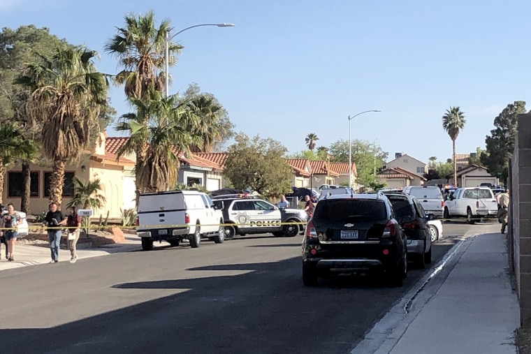 The scene where 45-year-old Daniel Halseth of Las Vegas was found dead, on April 9, 2021.