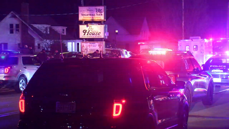 IMAGE: Police respond to a shooting in Kenosha, Wis.