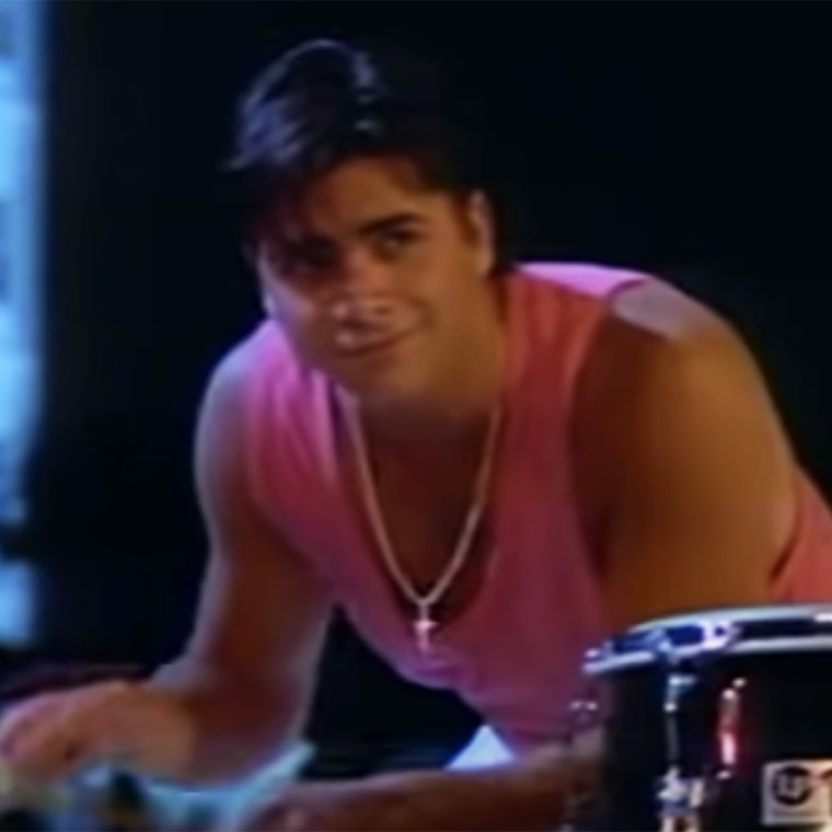 John Stamos in the 1988 "Kokomo" video.