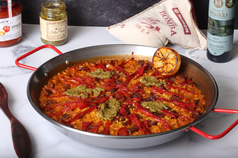 In Boqueria's paella-making class, students can create this stunning meal.