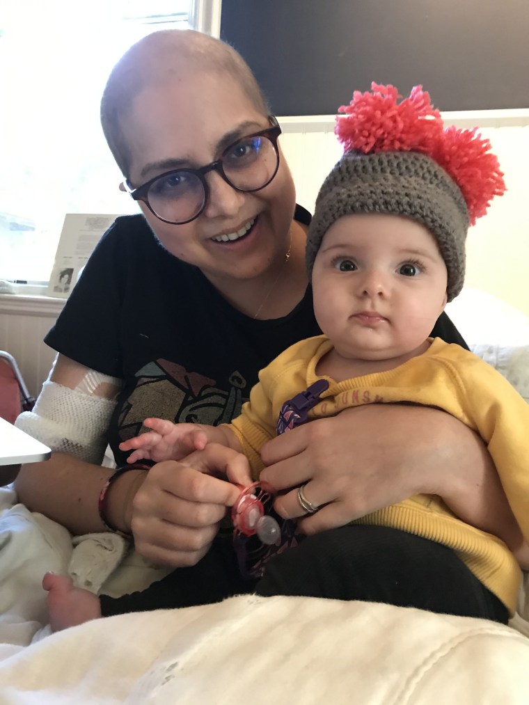 Having stage 4 lung cancer and parenting an infant is tough, but Jessica Sherrie said baby Regina kept her motivated through tough treatments. 