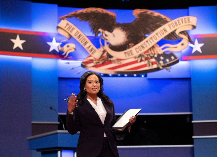 Kristen Welker was widely praised for her moderation of the final 2020 presidential debate. She credits thoughts of her baby daughter with helping her stay calm under scrutiny.