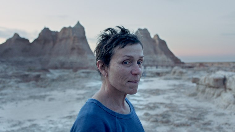 Frances McDormand in the film \"Nomadland.\"