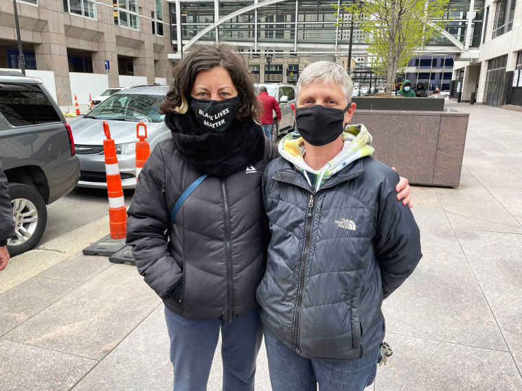 Image: From left, Susan Scalf and Amy Powers of south Minneapolis