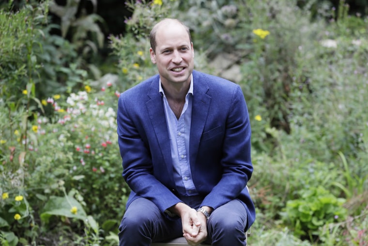 Image: Prince William, Duke of Cambridge speaks with service users during a visit to the Garden House part of the Light Project
