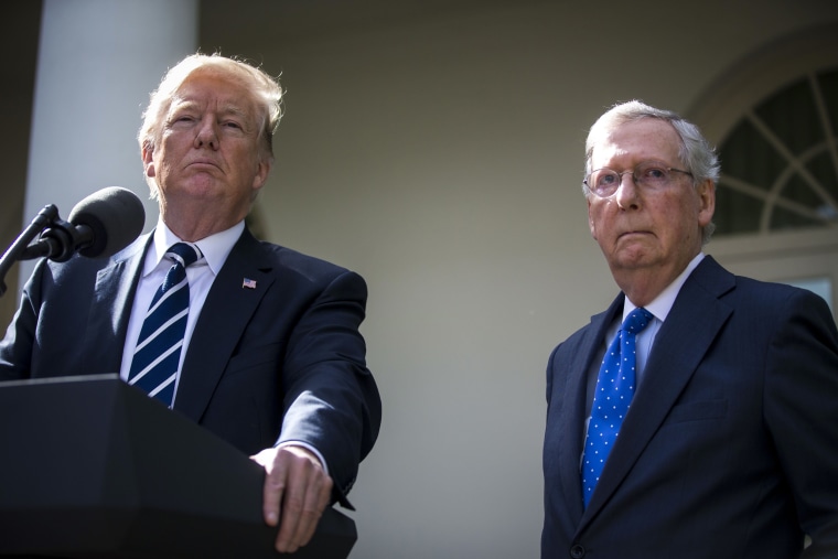 Image: Donald Trump and Mitch McConnell