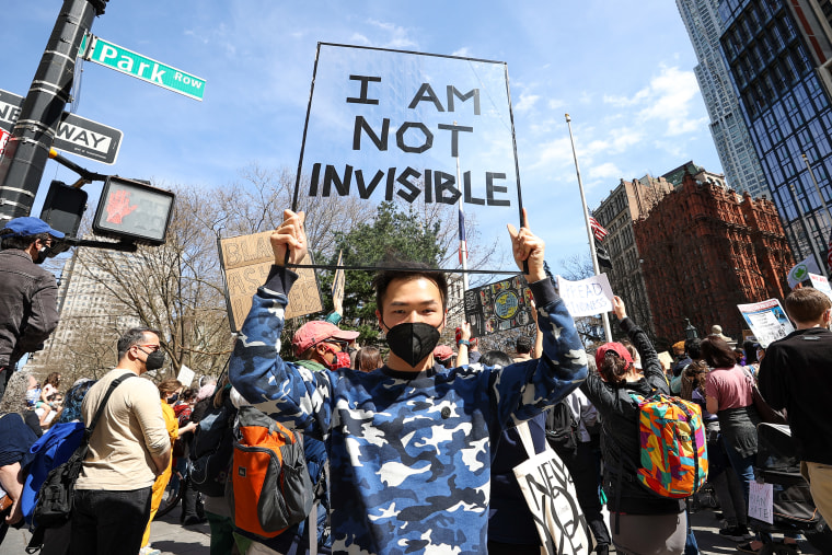 Asian-hate protest in NYC