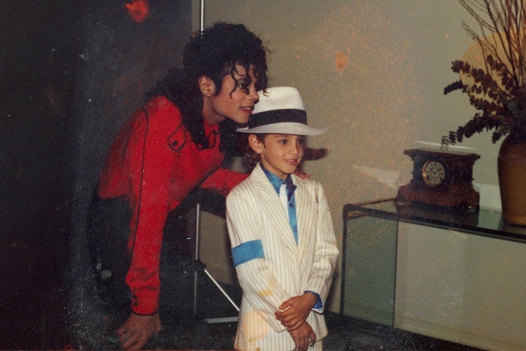 Michael Jackson and Wade Robson in 1990.