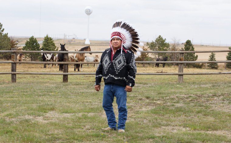 Harold Frazier, chairman of the Cheyenne River Sioux Tribe, in Eagle Butte, S.D.