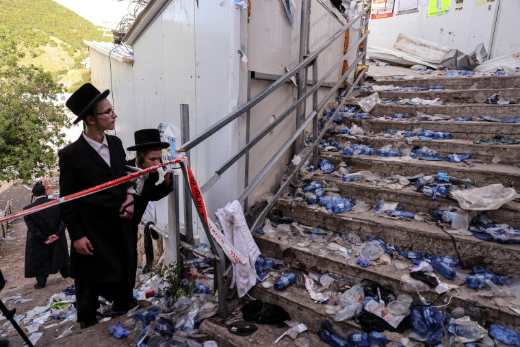 Image: Ultra Orthodox Jews at Mount Meron