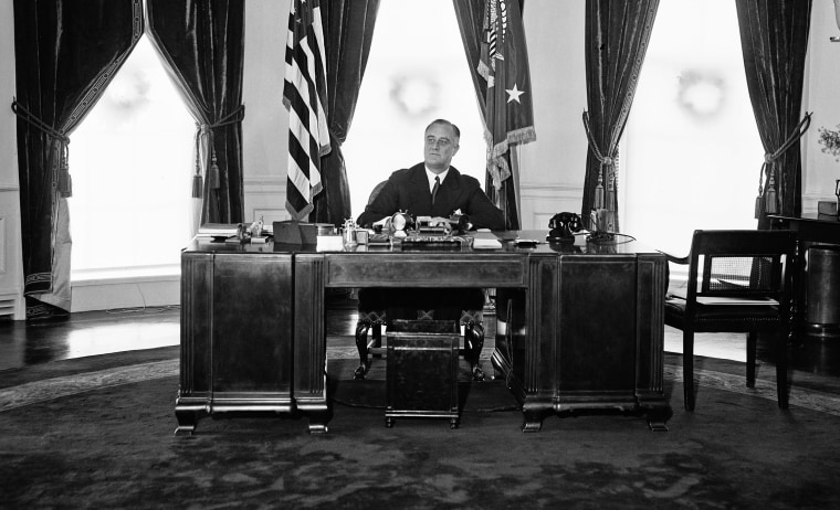 Image: President Franklin Delano Roosevelt in the Oval Office