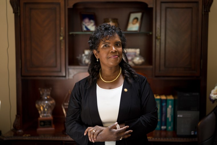 Dr. Karen Smith at her office in Raeford, N.C.