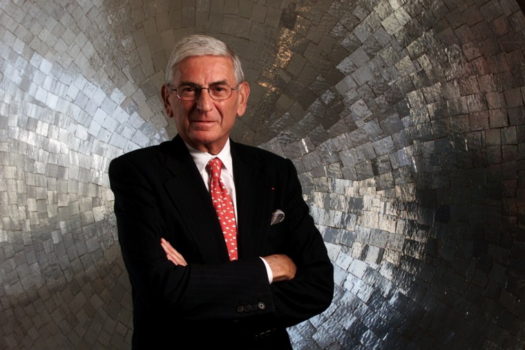 Image: Eli Broad at his Century City offices on Aug. 3, 2000.