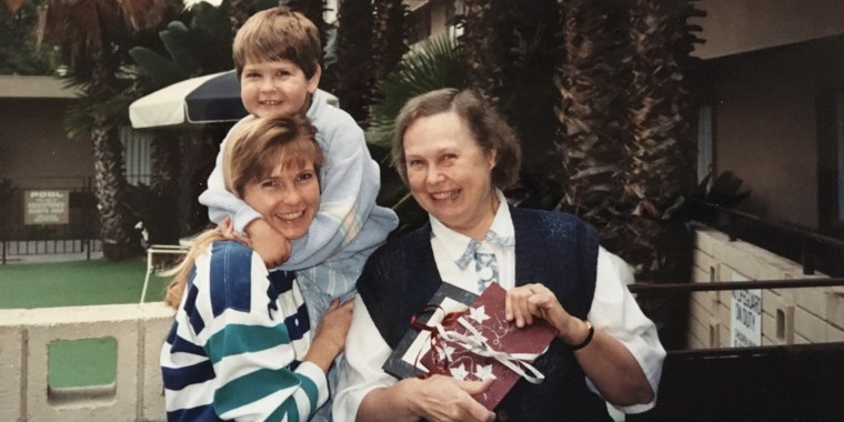 Carol Smith shares a happy moment with her son, Christopher, and her mother in the early 1990s.