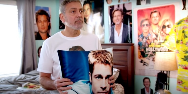 Clooney's room is a love letter to Pitt.