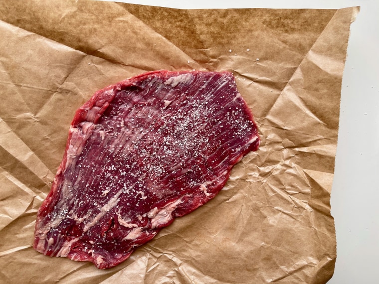 To get your flank steak the tenderest it can be, turn to salt.