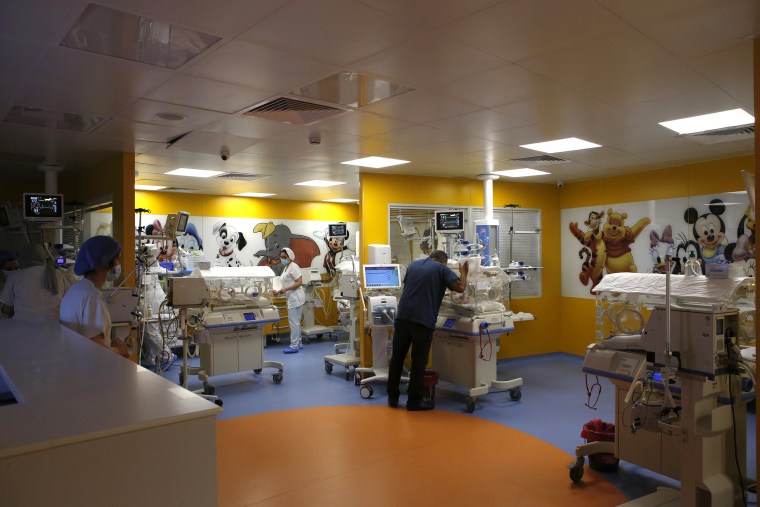 A general view of the premature infant ward at the private clinic of Ain Borja in Casablanca, Morocco, where the world's first surviving nonuplets were reportedly born. 