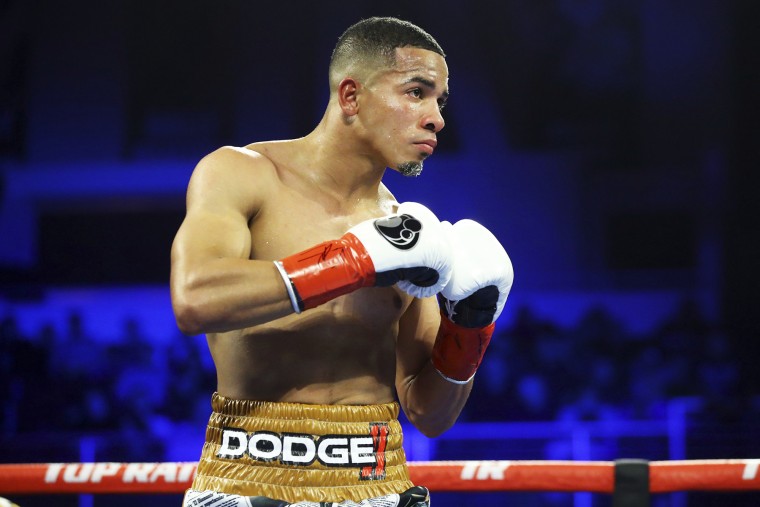 Felix Verdejo during a boxing match against Manuel Rey Rojas on Jan. 18, 2020.