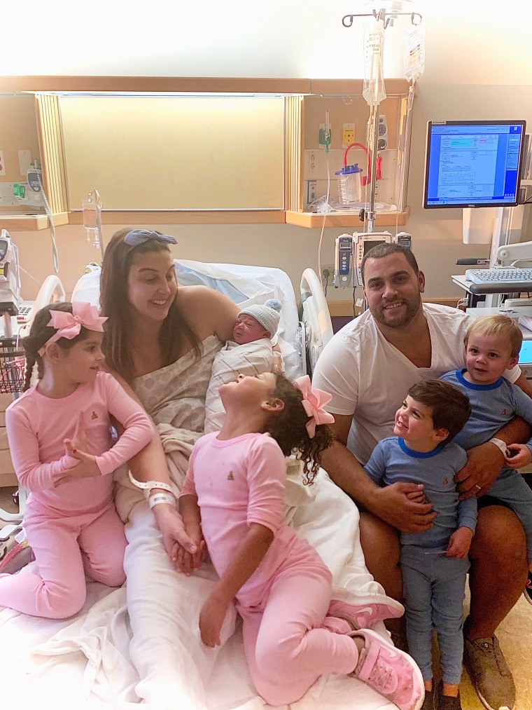 Melissa Petrus had her five babies delivered at Providence St. Jude Medical Center in Fullerton, Calif.