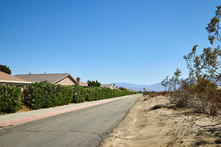 Image: Houses next to the desert in Desert Hot Springs, Calif.