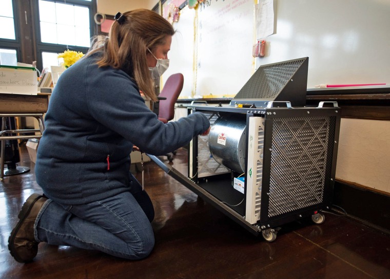 IMAGE: Ionization unit installed at Massachusetts school