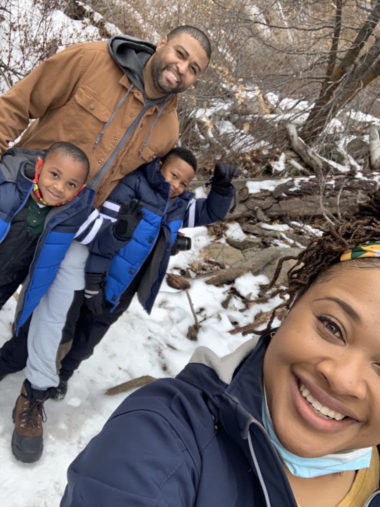 Jessica Wade, her husband Marlon, and their children Marlon Jr., 7 years old and KaRon, 5.
