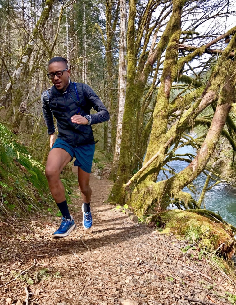 Gourdet has completed fifty marathons and ultramarathons, including two fifty-mile races.