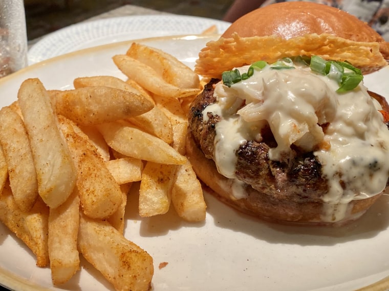 My husband called this Lobster Thermidor burger the "holy grail of value at Disney."